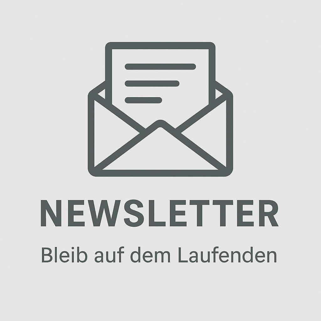 newsletter abonnieren bleib auf dem laufenden Bleib auf dem Laufenden: Warum sich unser Newsletter für Dich lohnt Symbolbild mit einem Briefumschlag und der Aufschrift „Newsletter – Bleib auf dem Laufenden“ in Grau