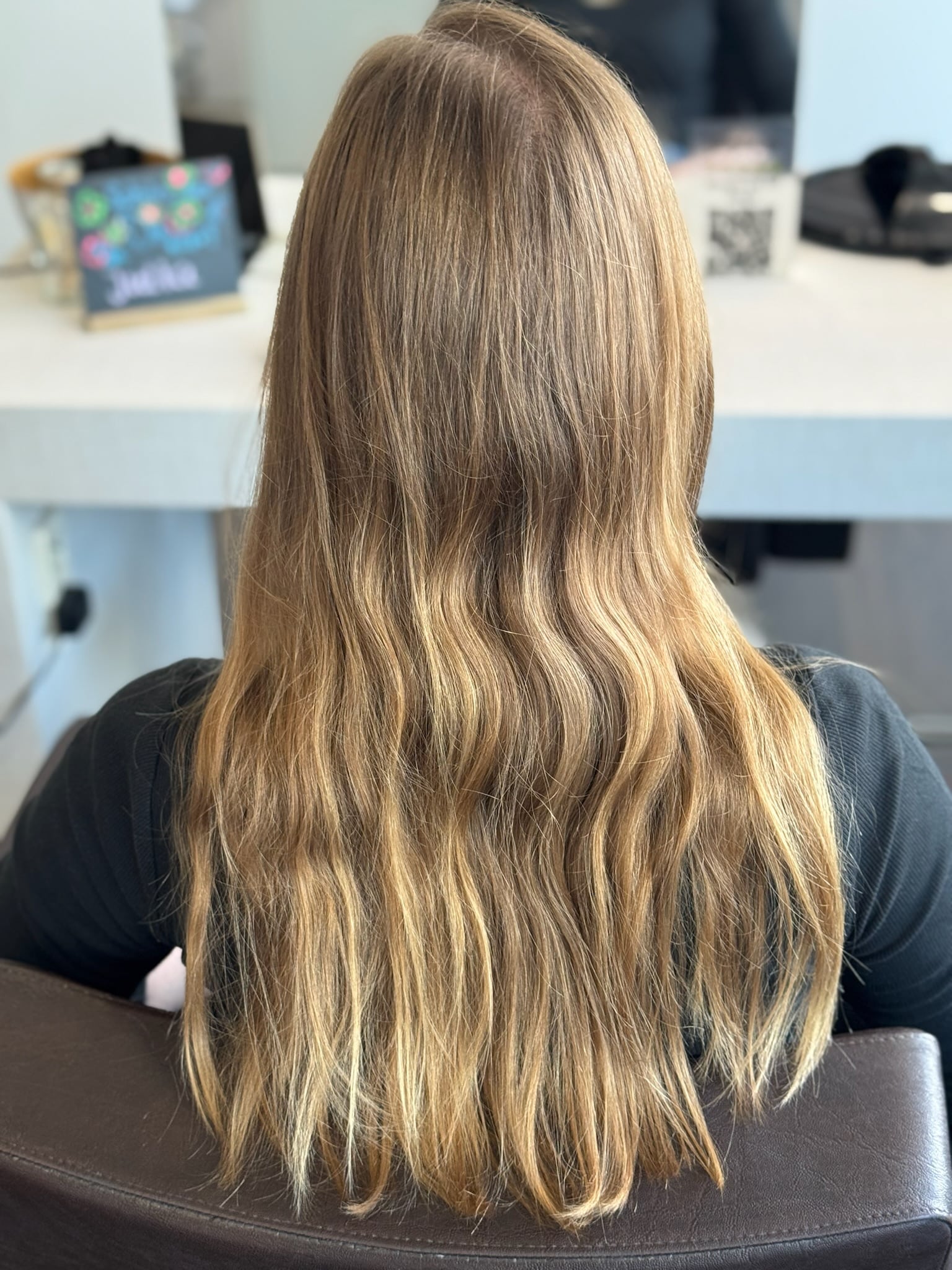 IMG 4234 Balayage Unbehandeltes Haar vor dem Iceblond Balayage