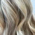 Iceblond Balayage Ergebnis mit kühlem Ton